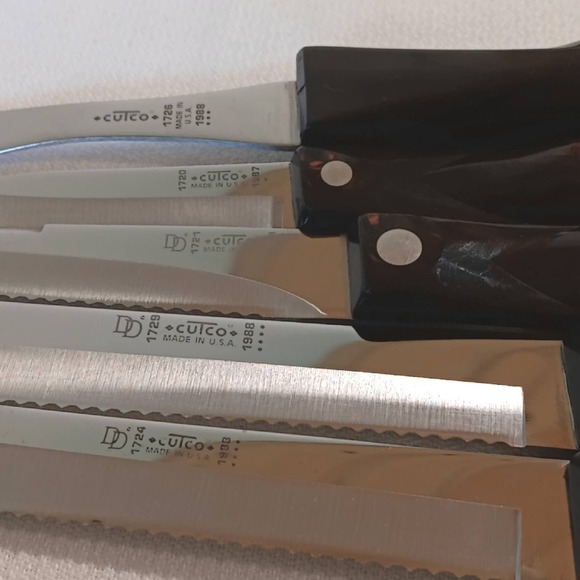 CUTCO 5 PC Knife Fork Set w/ Space Saver Storage Tray Wall Mount - Picture 11 of 12